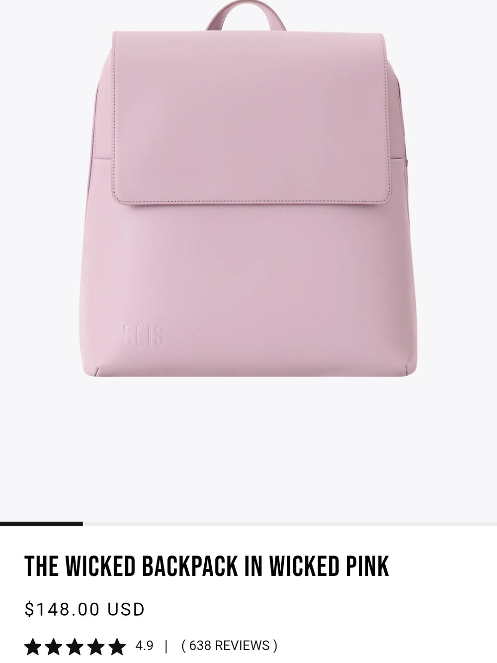 BÉIS x Wicked Backpack Wicked Pink Limited Edition Travel Laptop Backpack